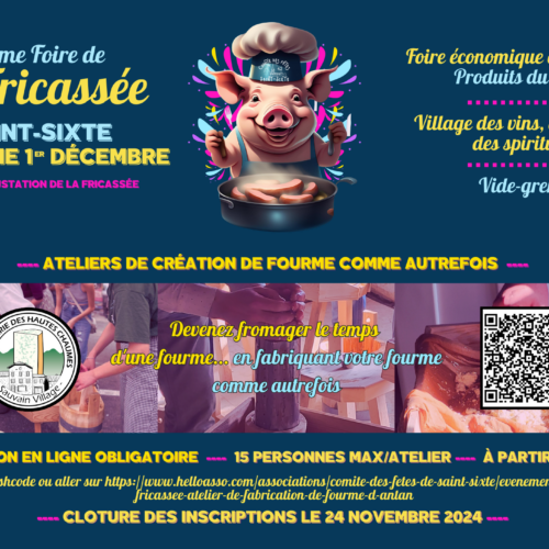 Foire de la Fricassée dimanche 1er décembre