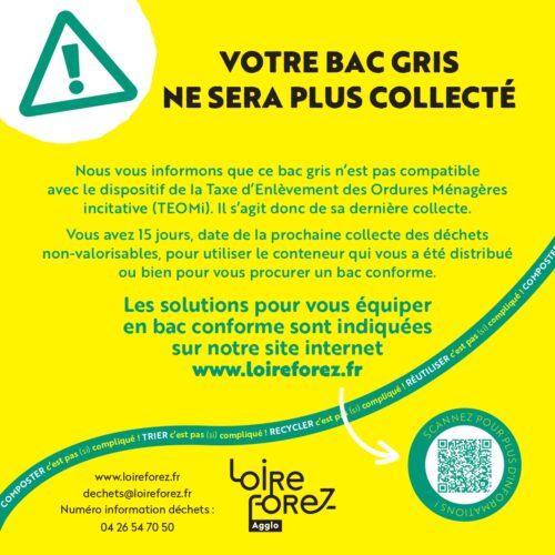 A compter du 21 juillet, les bacs non pucés ne seront plus collectés .