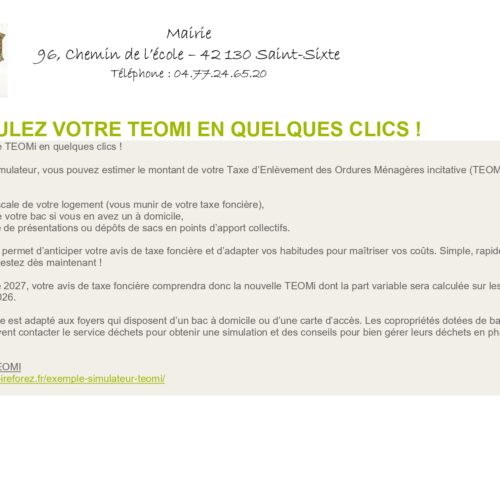 Calculez votre TEOMI en quelques clics !