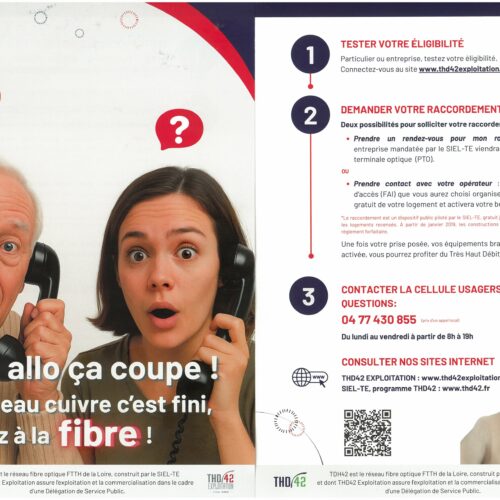 Le réseau cuivre c&rsquo;est fini, passez à la fibre – THD 42